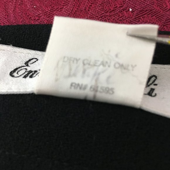 Enrico Fratelli Pencil Wool Midi Pencil Skirt Black Size 4 - Picture 8 of 9